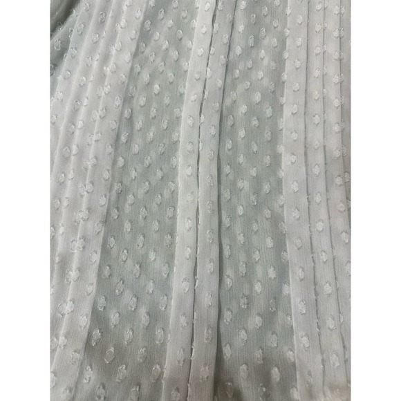 Zara XS plumetis sotted blouse longl sleeved with button cuff details - Picture 7 of 10